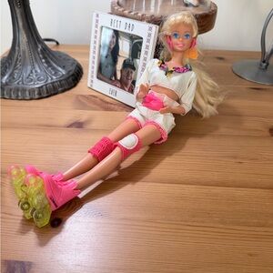 1991 Vintage Rollerblade Barbie Doll with Pink Accents